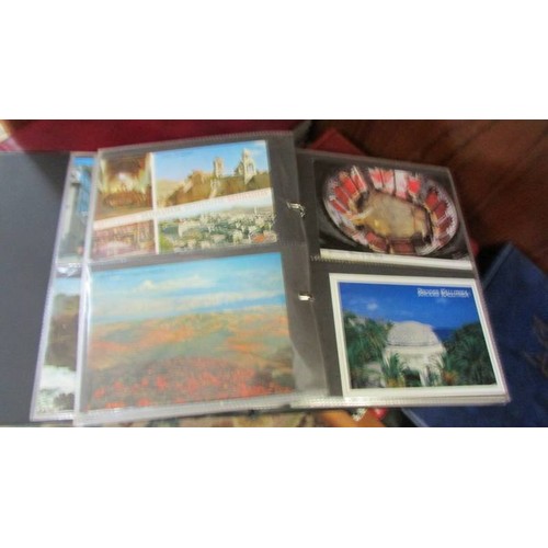 199 - Six albums of assorted post cards.