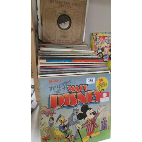 359 - A quantity of LP and 78 rpm records.