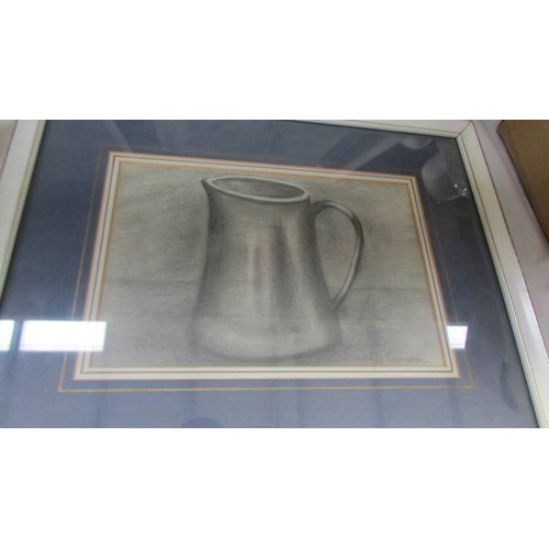 362 - Two framed and glazed drawings by Dorothy Compton, COLLECT ONLY.