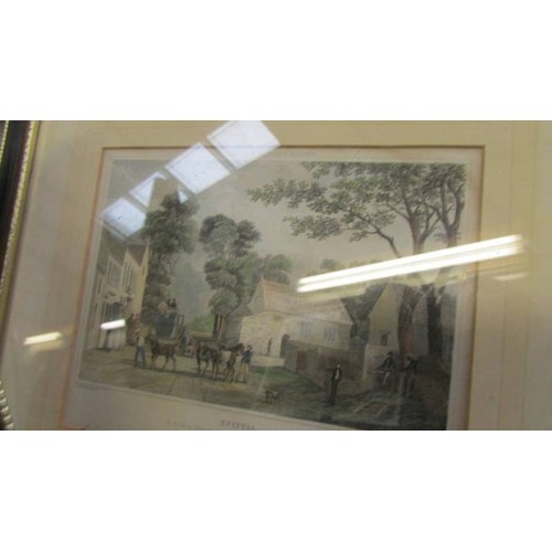 468 - A pair of framed and glazed Lincolnshire scene engravings.