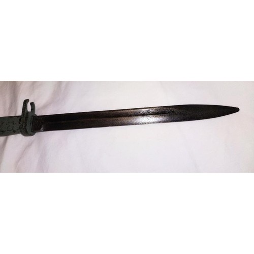 2161 - A German Ersatz bayonet with scabbard COLLECT ONLY