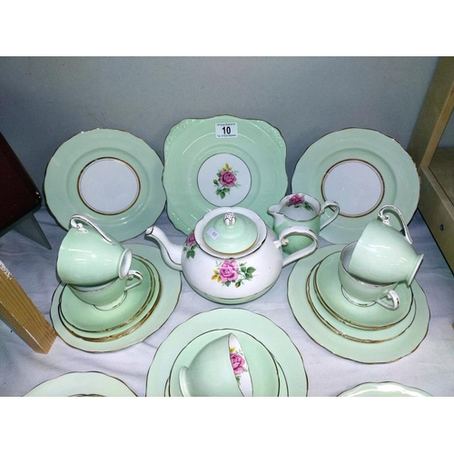 10 - A pretty Graffon tea set approximately 48 pieces, COLLECT ONLY.