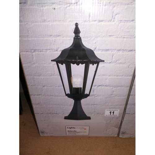 11 - 2 boxed post top lanterns