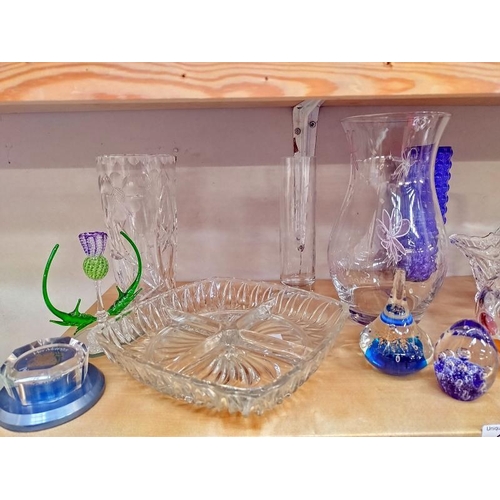 12 - A quantity of glass etc. including paperweights, COLLECT ONLY.