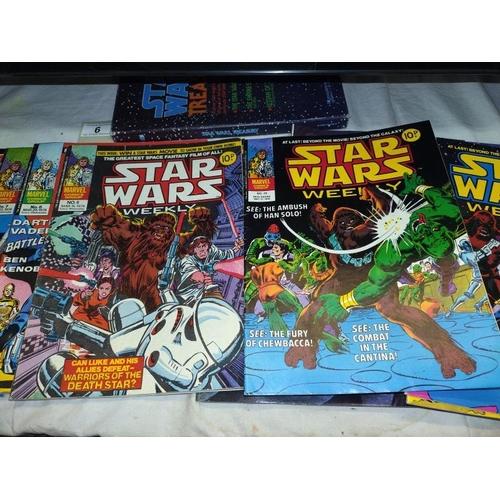 6 - Star Wars Treasury/ first 3 movies & a quantity of Star Wars magazines