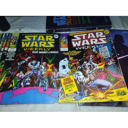 6 - Star Wars Treasury/ first 3 movies & a quantity of Star Wars magazines