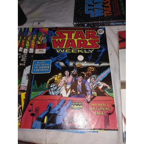 6 - Star Wars Treasury/ first 3 movies & a quantity of Star Wars magazines