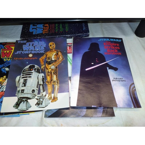 6 - Star Wars Treasury/ first 3 movies & a quantity of Star Wars magazines