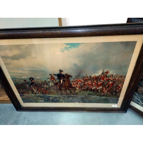 7 - 2 large framed & glazed battle related prints 'What will they say of this in England' & 'Scotland ye... 