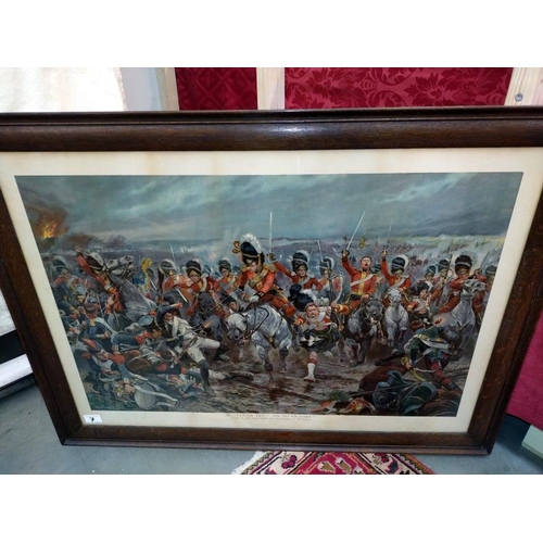 7 - 2 large framed & glazed battle related prints 'What will they say of this in England' & 'Scotland ye... 