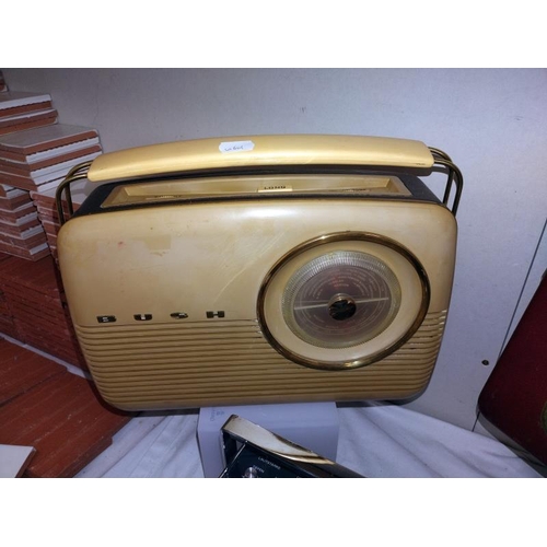 9 - 6 vintage radio's including Dynatron, Bush, Telefunken, Haker & Ferguson etc. COLLECT ONLY.