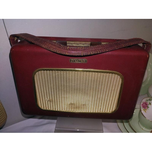 9 - 6 vintage radio's including Dynatron, Bush, Telefunken, Haker & Ferguson etc. COLLECT ONLY.