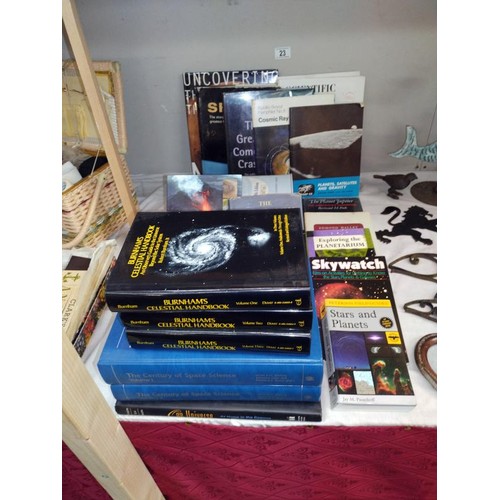 23 - A good selection of reference books on Astronomy