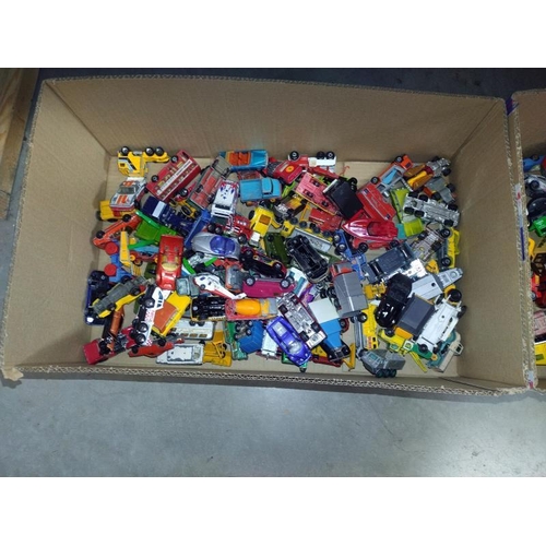 1004 - 2 large boxes of mixed die cast including Matchbox & Hot Wheels etc.