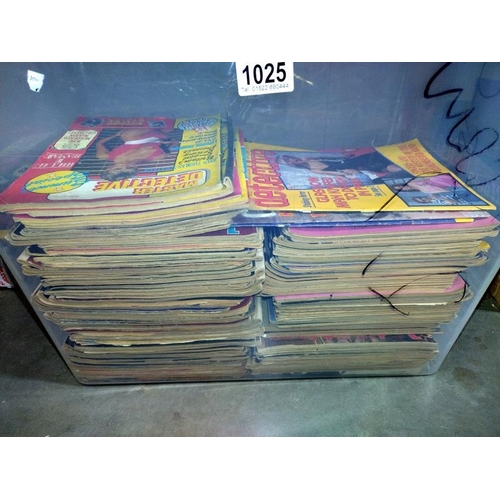 1025 - Approximately 150 copies of Master Detective magazine dating from 1959 to 1985