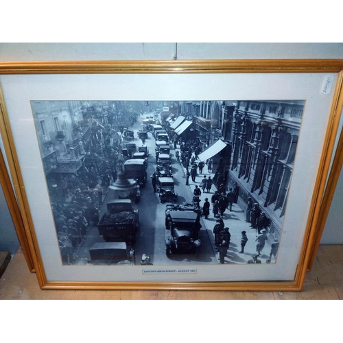 1042 - A quantity of Lincoln related framed & glazed pictures. COLLECT ONLY.