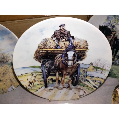 1045 - A quantity of horse related collectors plates including 12 Wedgwood & 4 Kaiser porcelain. COLLECT ON... 