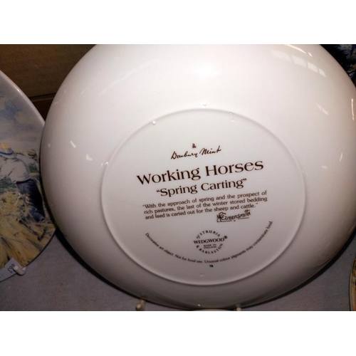 1045 - A quantity of horse related collectors plates including 12 Wedgwood & 4 Kaiser porcelain. COLLECT ON... 