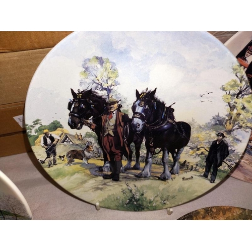 1045 - A quantity of horse related collectors plates including 12 Wedgwood & 4 Kaiser porcelain. COLLECT ON... 