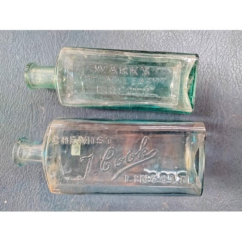 1050 - A quantity of vintage bottles including stoneware Lincoln ginger beer bottles. COLLECT ONLY.