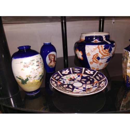 47 - A collection of Chinese blue pottery & other pottery etc. COLLECT ONLY.