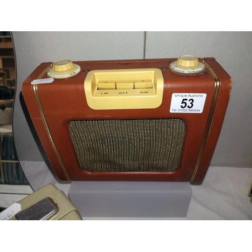 53 - 4 vintage radio's including Roberts & 1 Sony