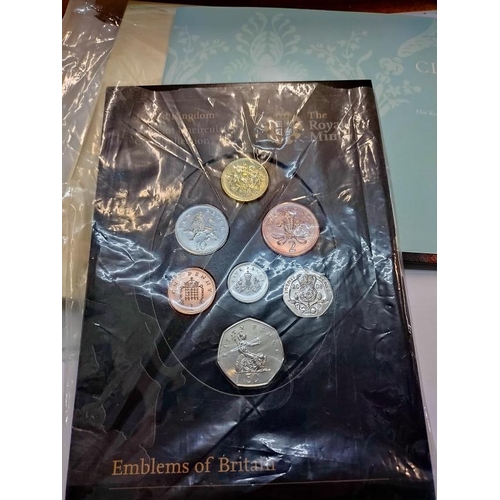 2113 - A quantity of UK coin sets including Battle of Trafalgar, D Day Landings & four minute mile etc.