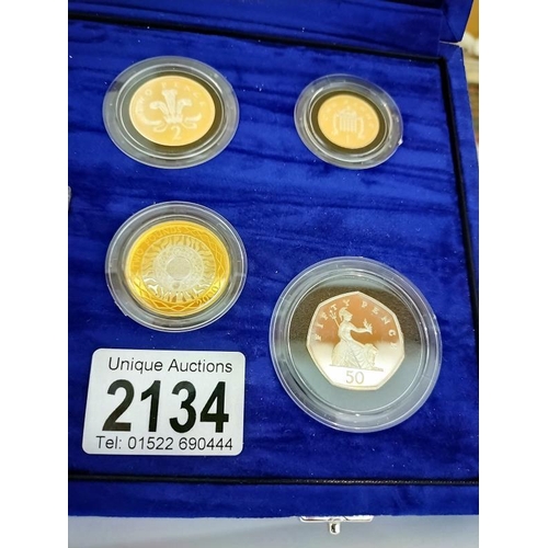 2134 - A Royal Mint United Kingdom Millenium silver collection