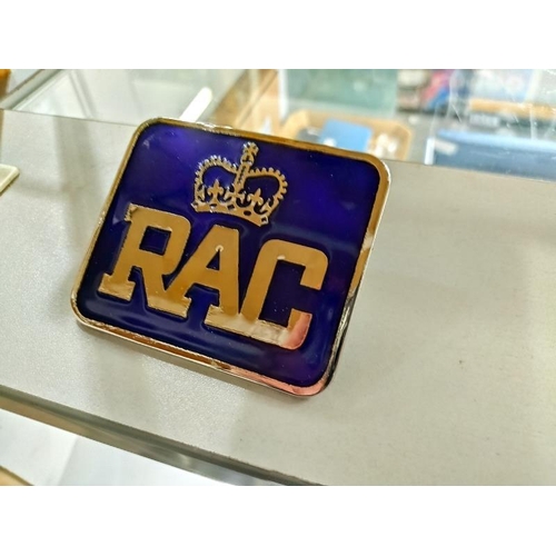 2144 - A Jaguar drivers club & RAC car badge