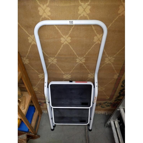 100 - A 2 tread step ladder, COLLECT ONLY.