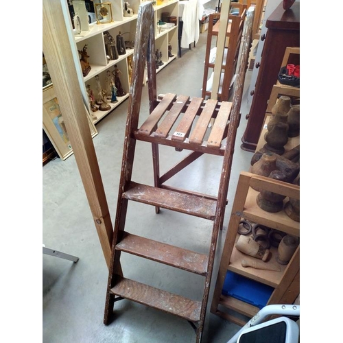 101 - Vintage Slingsby wooden step ladders, COLLECT ONLY.