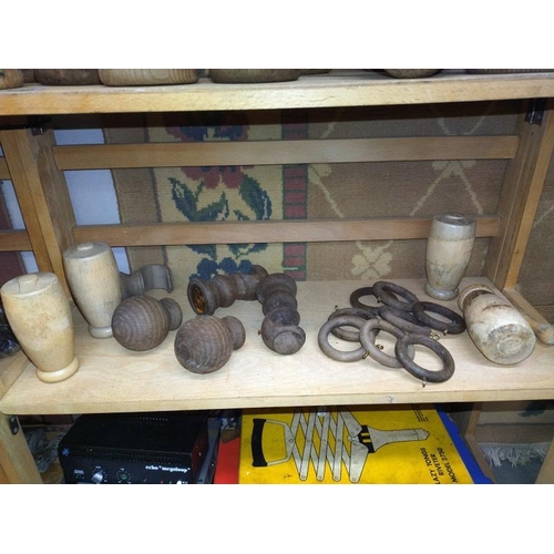 102 - A good selection of mixed tools, wood turnings, car radios etc, COLLECT ONLY.