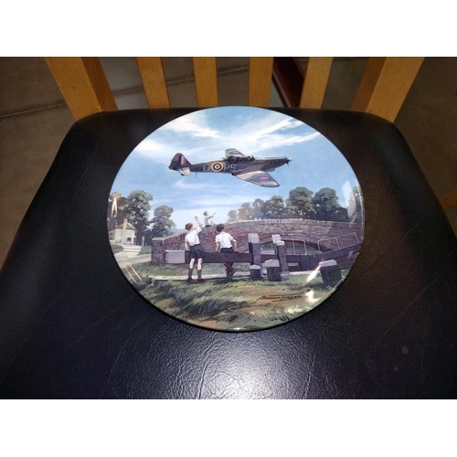 110 - A collection of 12 boxed plates, RAF related, COLLECT ONLY.