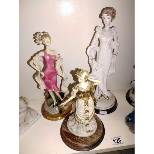 125 - 7 ornate lady figurines by Leonardo etc, COLLECT ONLY.