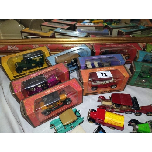 72 - A quantity of boxed and loose diecast Matchbox models of yesteryear