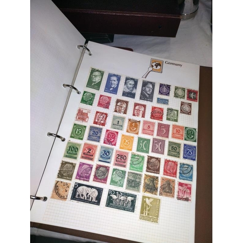 80 - 5 stamp albums, 2 general collection, 2 Royal Mail FDC, approximately 90 covers, 1 post office postc... 