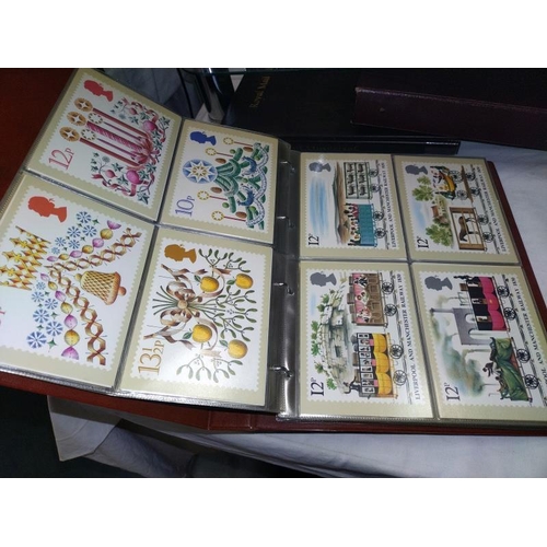 80 - 5 stamp albums, 2 general collection, 2 Royal Mail FDC, approximately 90 covers, 1 post office postc... 