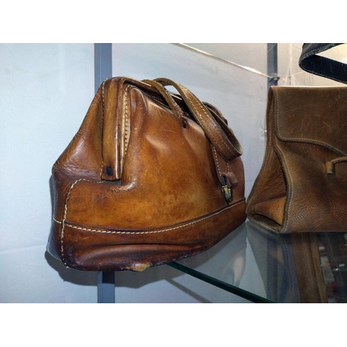 88 - 3 leather handbags