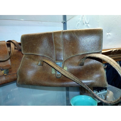 88 - 3 leather handbags