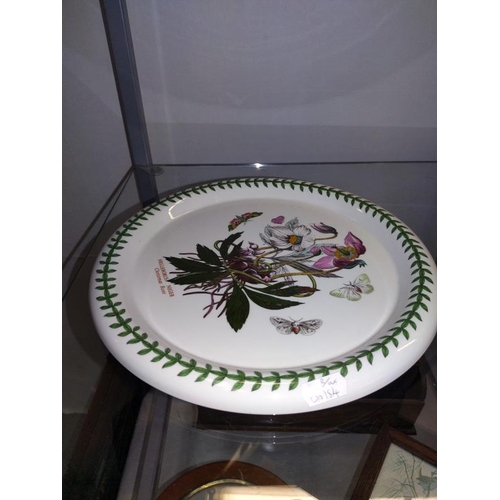 89 - Portmeirion botanic garden Christmas Rose Cheese Dome With Plate