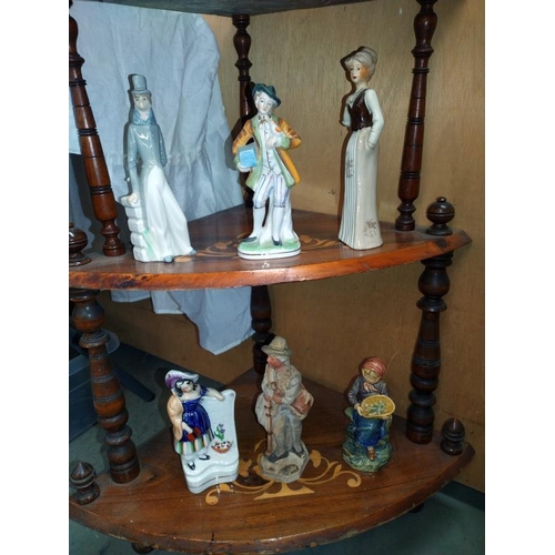 212 - A good selection of 19th/20th Century Bisque and Staffordshire pottery figures, COLLECT ONLY.