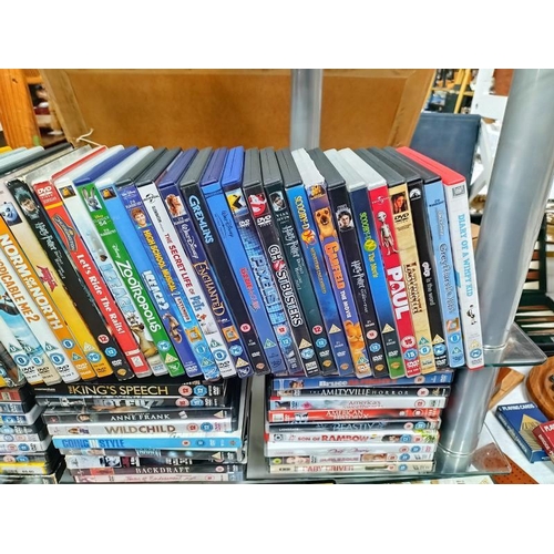 197 - Two crates. Over 100 DVDs including Harry Potter, Disney, Childrens , etc.  COLLECT ONLY.