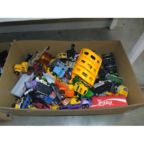 1119 - Two boxes of mixed Diecast, including Matchbox, Corgi, Hot Wheels etc.