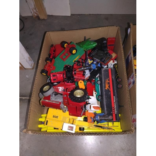 1119 - Two boxes of mixed Diecast, including Matchbox, Corgi, Hot Wheels etc.