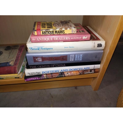 264 - A good selection of antique reference books. Three shelves.  COLLECT ONLY.