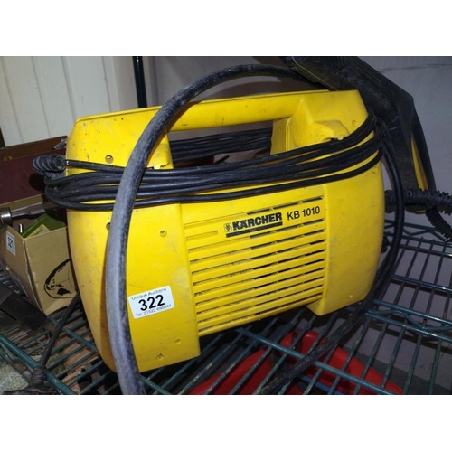 322 - A Karcher KB 1010 pressure washer.  COLLECT ONLY.