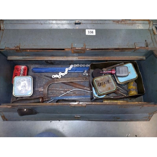 338 - Two Cantilever tool boxes and contents.  COLLECT ONLY.