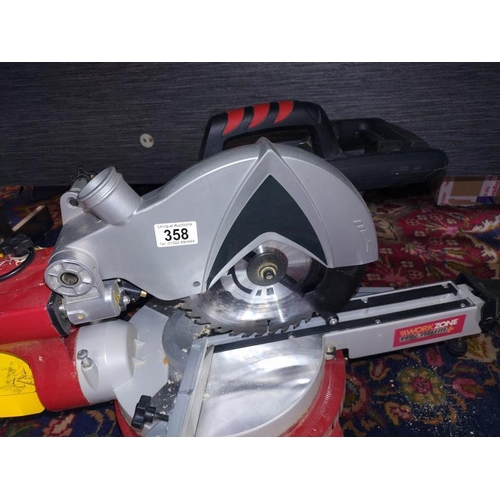 358 - A sliding Mitre saw.  COLLECT ONLY.