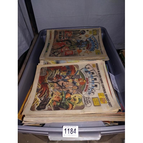 1184 - A collection of approximately 600, 2000AD and Judge Dredd comics. Mainly 1980's