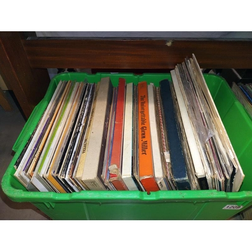 1209 - A large quantity of Vinyl LP records. COLLECT ONLY.